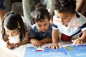 Pre school children reading